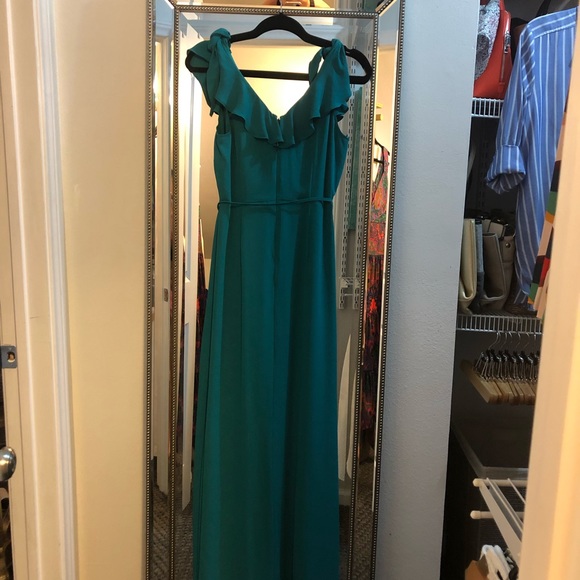 LOFT Wrap Maxi Dress in Pure Jade - Picture 7 of 8